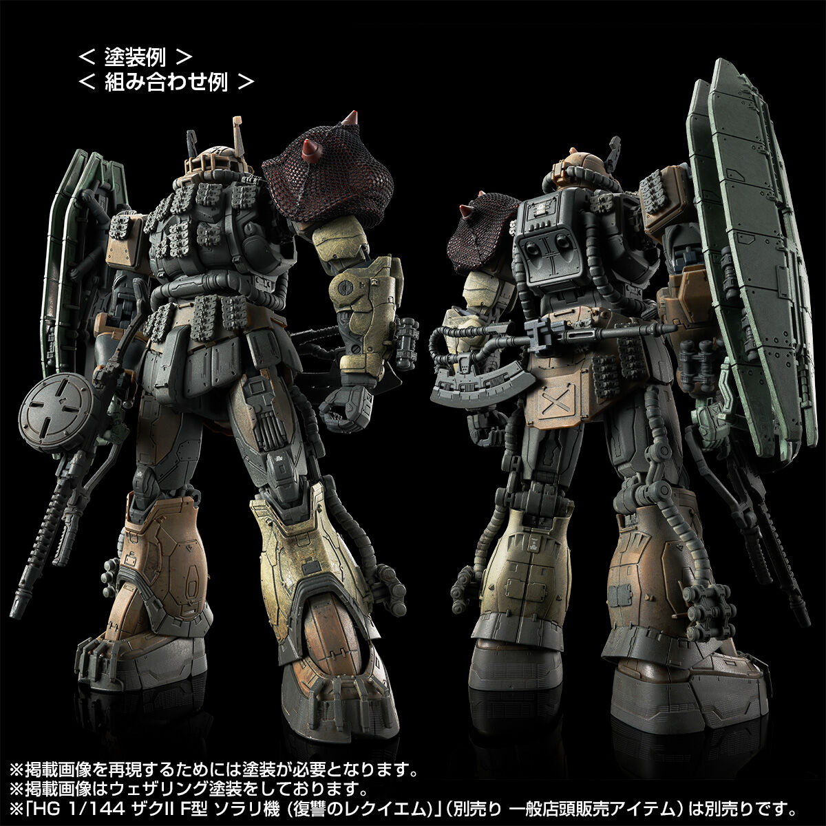 HG 1 144 ZAKU Ⅱ F TYPE CHUBS KALE ZAKUⅡ UNIDENTIFIED TYPE SOLARI