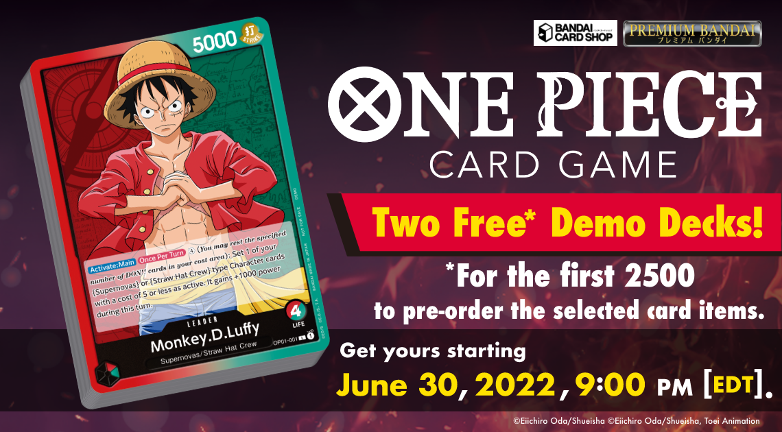 ONE PIECE CARD GAME Two Free Demo Decks!
