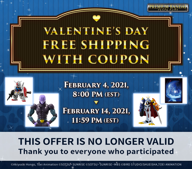 VALENTINE’S DAY FREE SHIPPING WITH COUPON