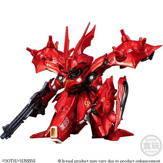 FW GUNDAM CONVERGE:CORE Hi- νGUNDAM & NIGHTINGALE (METALLIC COLOR
