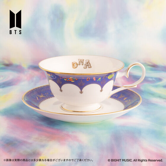 Noritake Cup＆Saucer set BTS Music Theme DNA ver.／MIC Drop ver