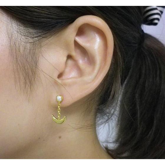 Sailor moon Silver925 pierce Gold coarting | Pretty Guardian 