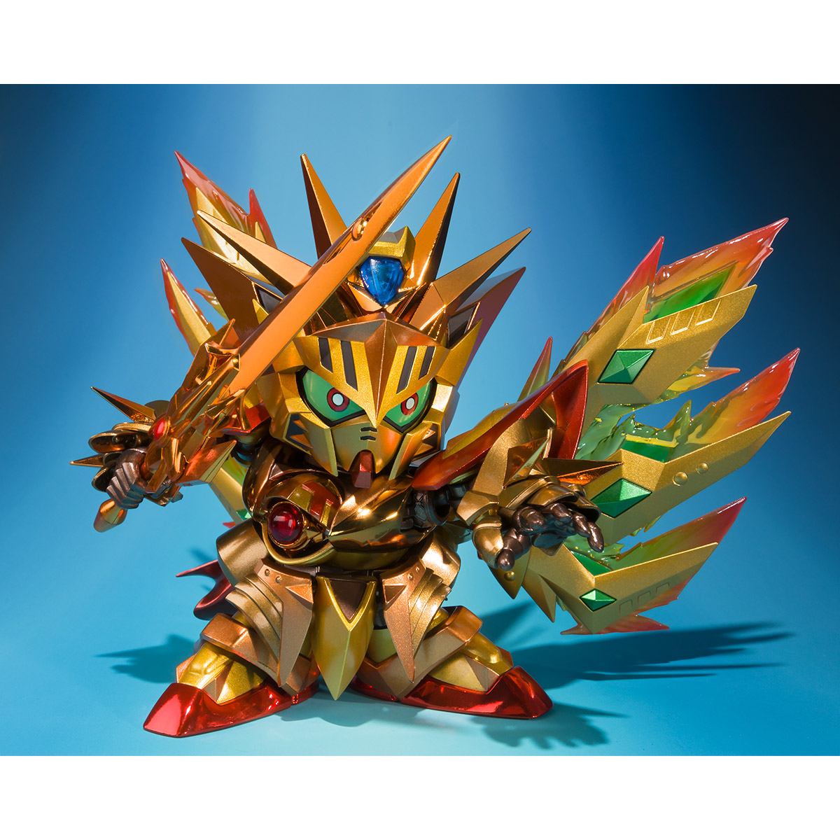 Bandai SDX Solar Knight Dio Gundam Mikyoshisui Gold Ver. – Figura Pressofusa Dorata Con Spada Ed Effetti Luminosi, Altezza 105mm