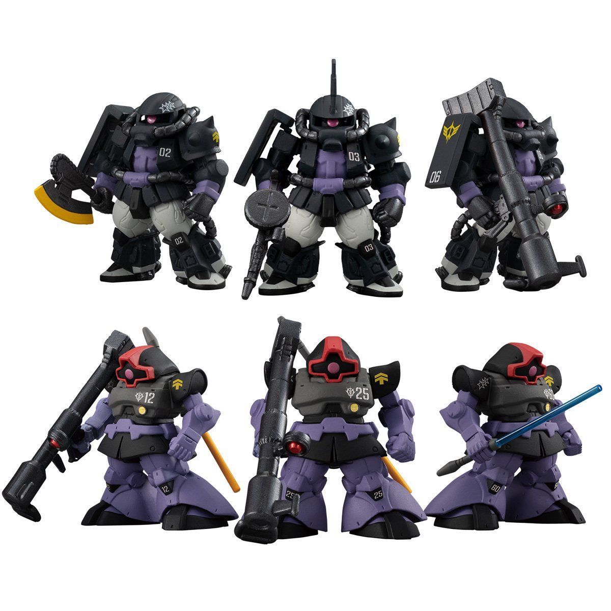 FW GUNDAM CONVERGE:CORE BLACK TRI-STARS ZAKU II HIGH MOBILITY TYPE