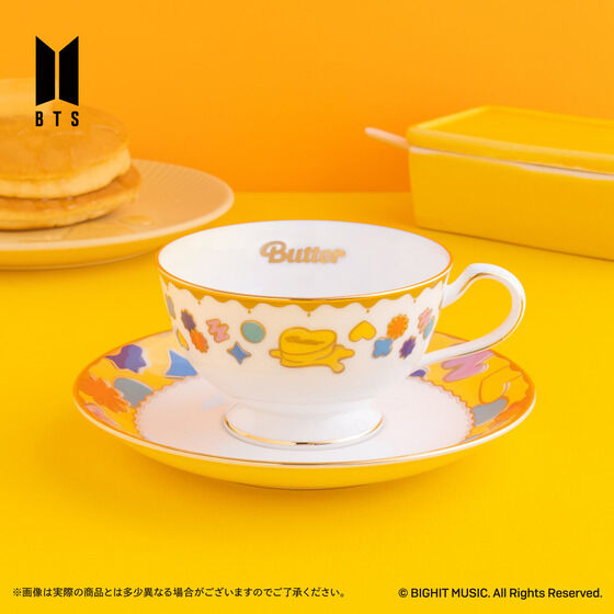 BTS Noritake×Butter カップ＆ソーサー ティーカップ【箱あり】 Noritake Cup＆Saucer set BTS Music Theme Boy With Luv ver.／Butter