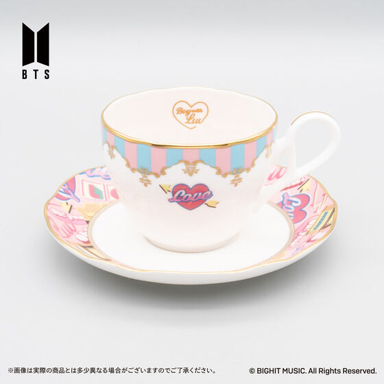 Noritake Cup＆Saucer set BTS Music Theme Boy With Luv ver.／Butter