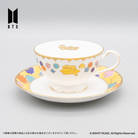 Noritake Cup＆Saucer set BTS Music Theme Boy With Luv ver.／Butter