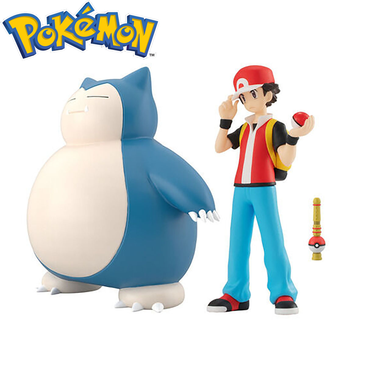 POKÉMON SCALE WORLD KANTO REGION RED & SNORLAX & POKÉ FLUTE W/O