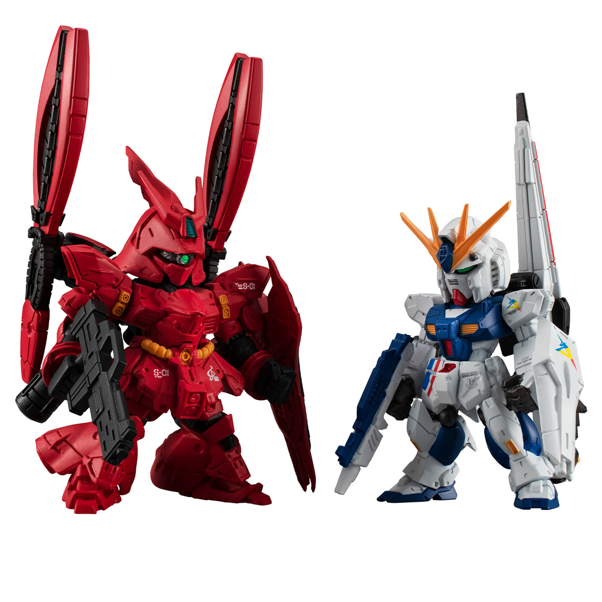 FW GUNDAM CONVERGE CORE RX-93ff ν GUNDAM & MSN-04FF SAZABI SET W/O