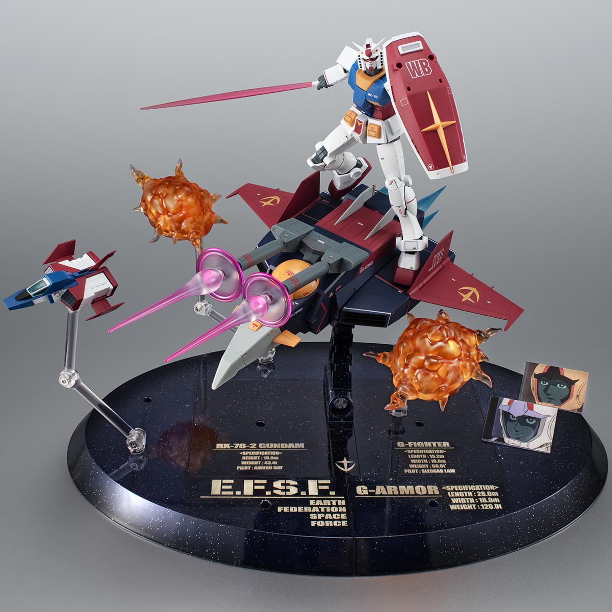 GUNDAM 45周年 COLLECTORS SET 限定4点 新品未使用 記念 ROBOT SPIRITS < SIDE MS > G Armour ver. A.N.I.M.E.-高达45th