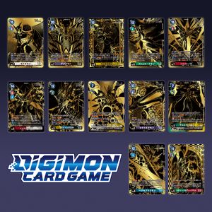 digimon gold cards Official Card Sleeves Ver. Alphamon - Card Game | Authentic Japanese Digimon TCG Sleeves Limited edition single card featuring Gammamon from Digimon Generation set. Advanced Booster Digimon Generation Dorimon