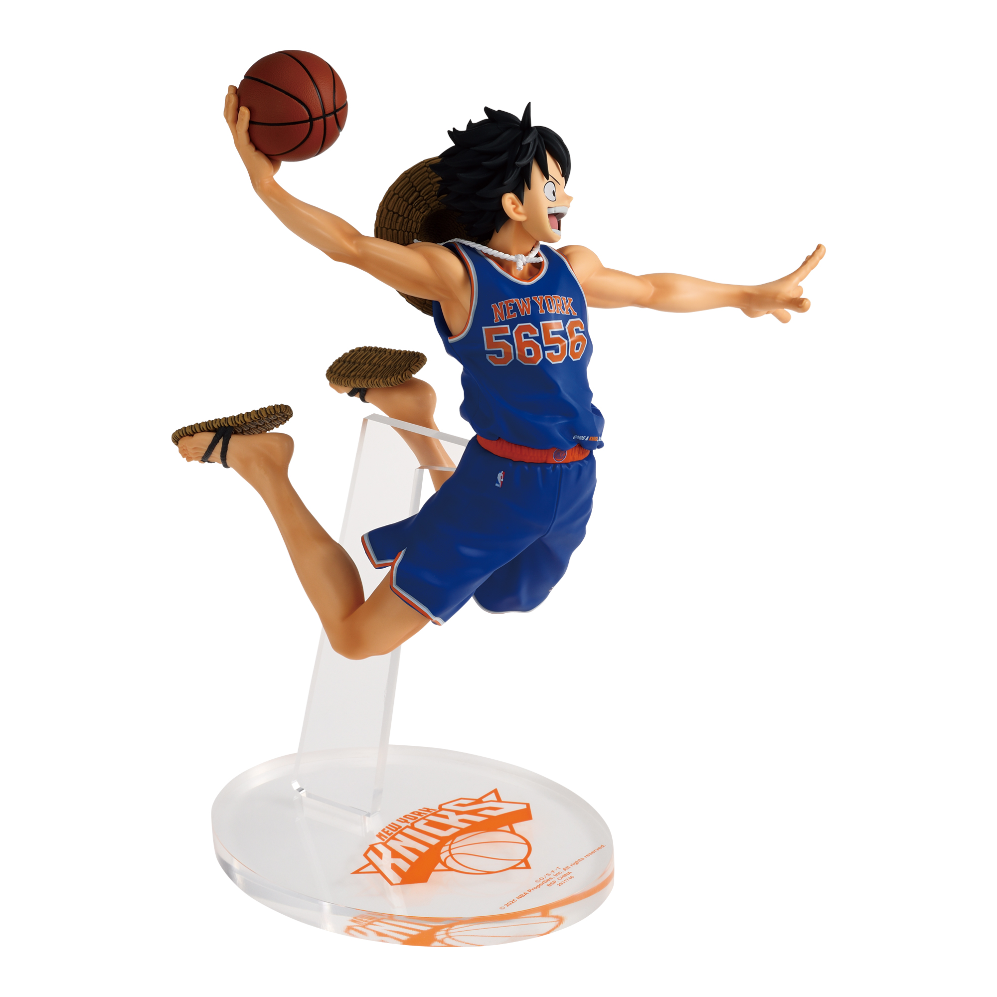 ゆ*ま様 ONE PIECE × NBA LUFFY NEW YORK KNIC ONE PIECE × NBA MASTER STARS PIECE THE MONKEY.D.LUFFY NEW YORK