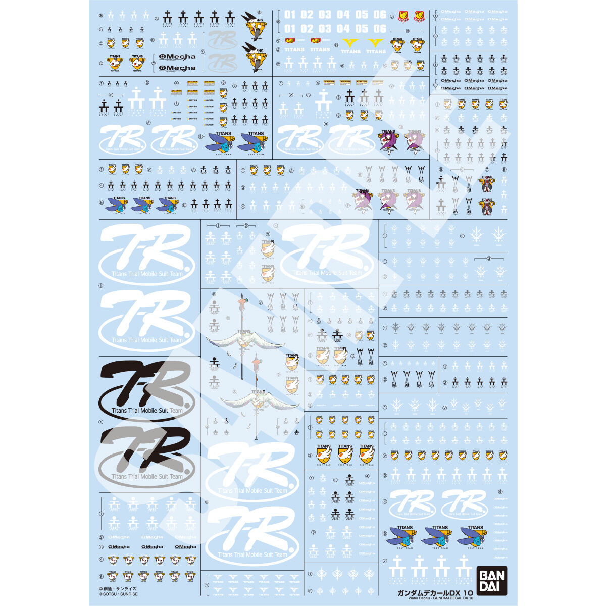 GUNDAM DECAL DX 10 [Apr 2026 Delivery] | GUNDAM | PREMIUM BANDAI