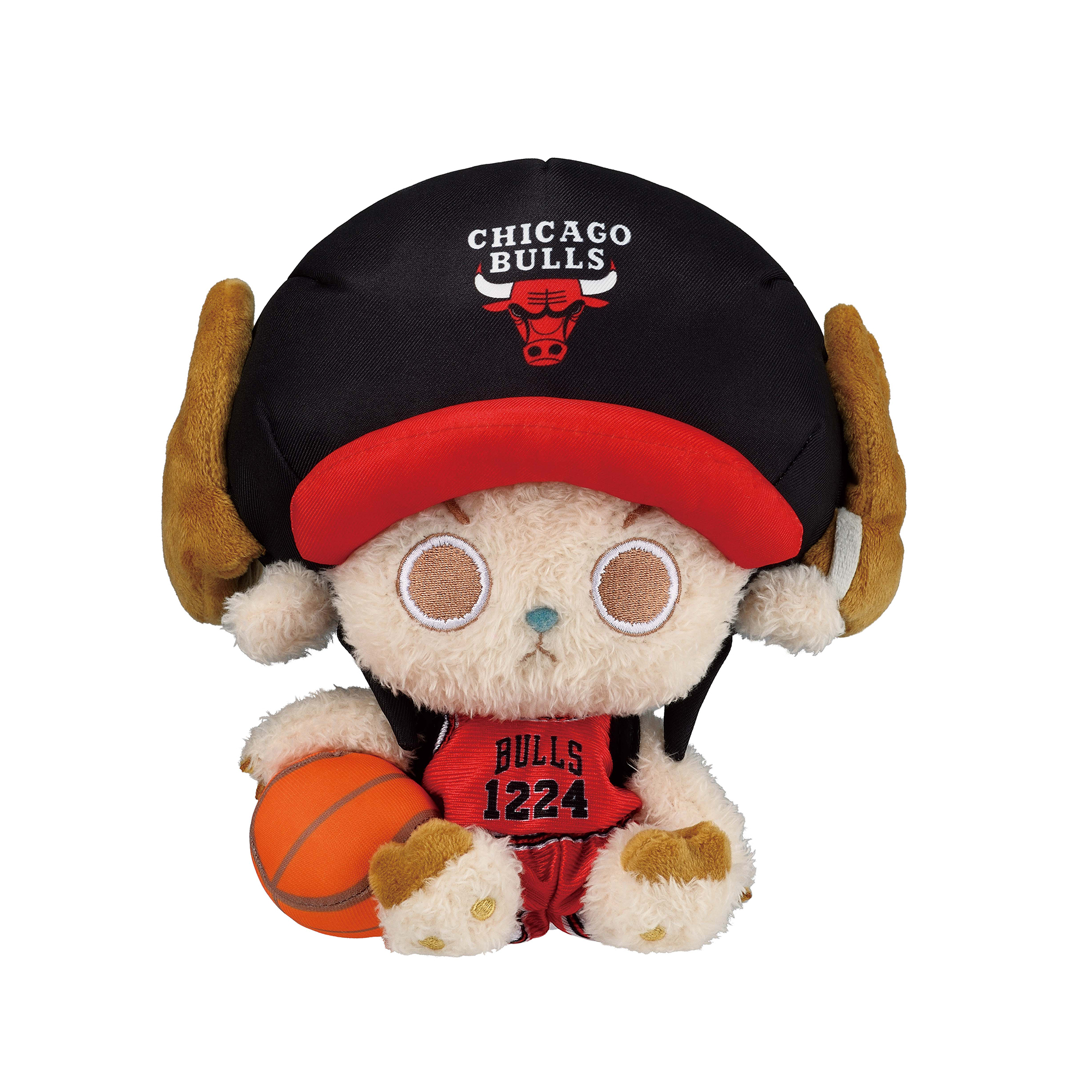 航海王 × NBA 喬巴 絨毛玩偶 芝加哥公牛隊