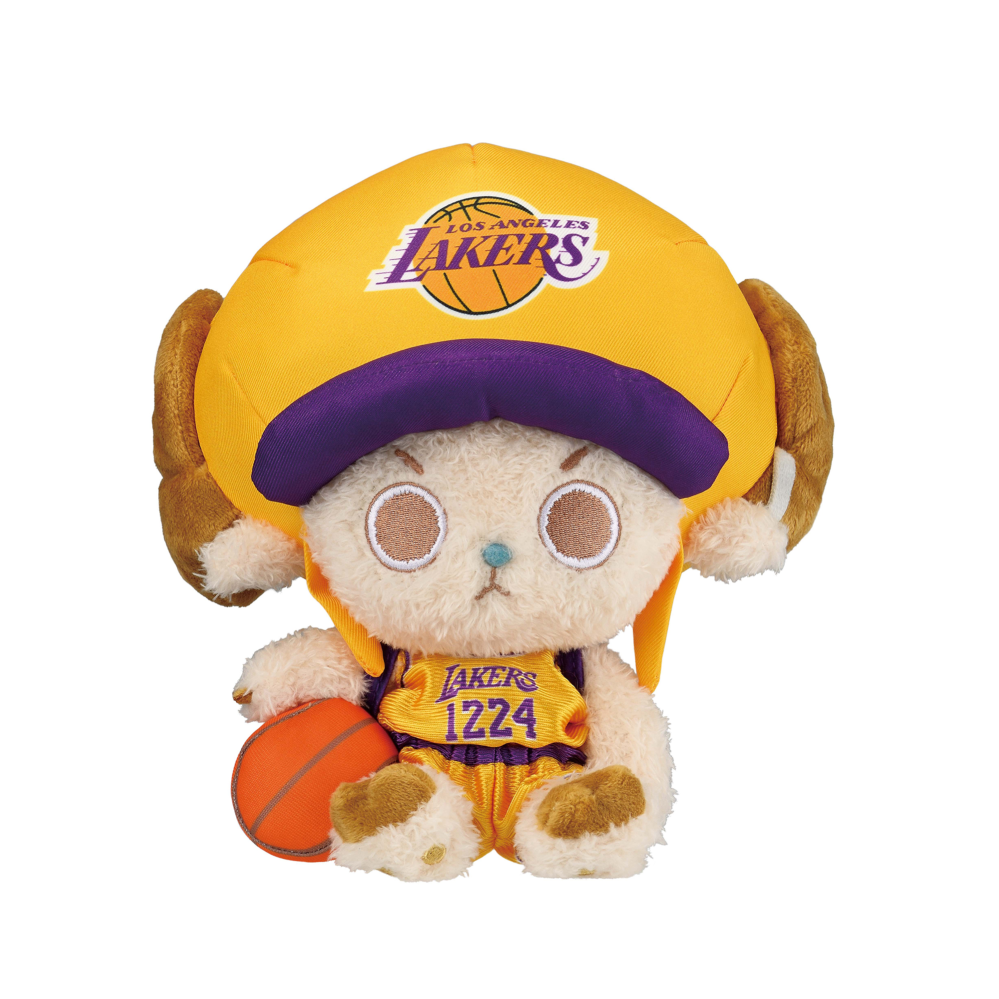 航海王 × NBA 喬巴 絨毛玩偶 洛杉磯湖人隊