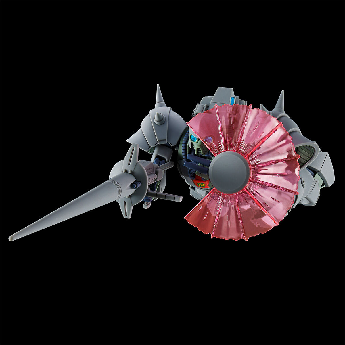 RE/100 1/100 Denan Zon - tampilan paket dan model kit di Premium Bandai