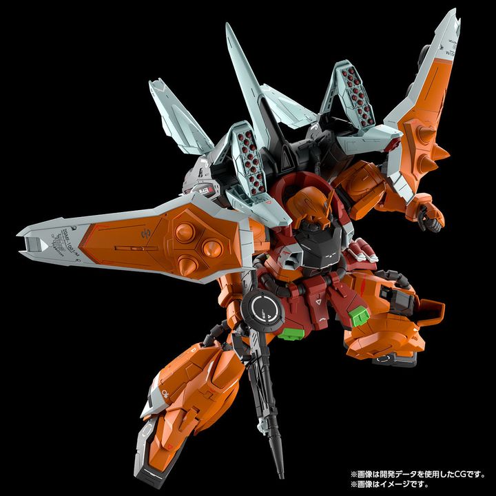 MG 1/100 Blaze Zaku Phantom Heine Westenfluss Custom - tampak depan dengan latar putih