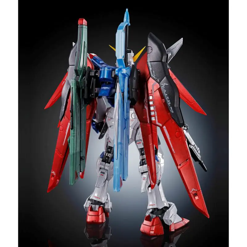 RG DESTINY GUNDAM TITANIUM FINISH 光の翼付き Mobile Suit Gundam SEED Destiny RG Destiny Gundam (Titanium