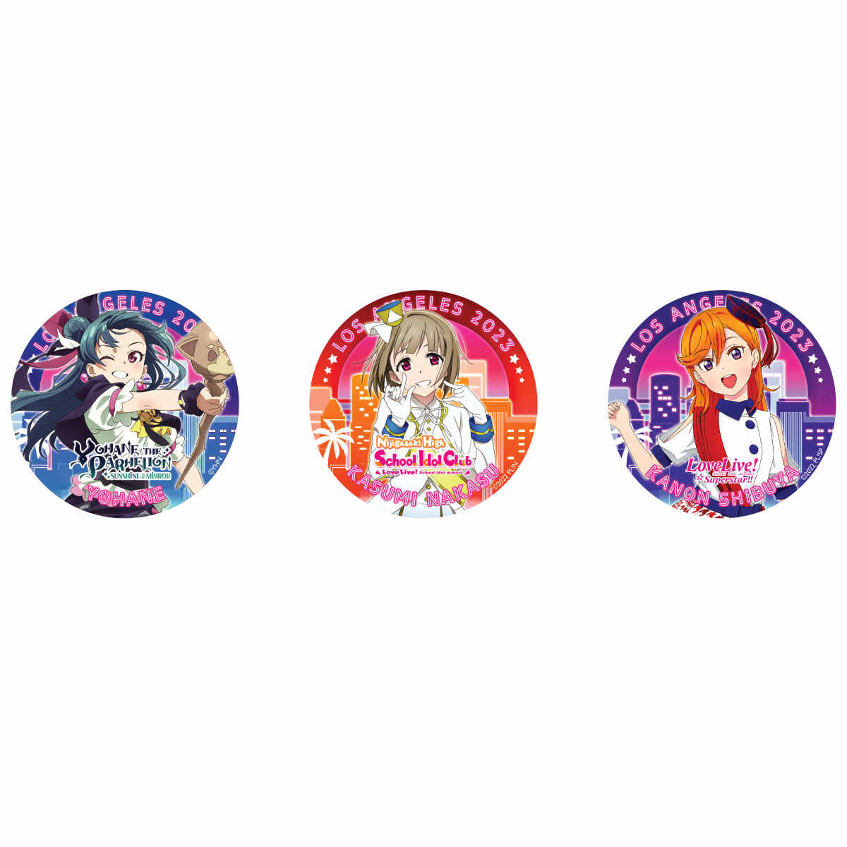 Love Live! series Anime Expo 2023 Acrylic plate light & Tin Button