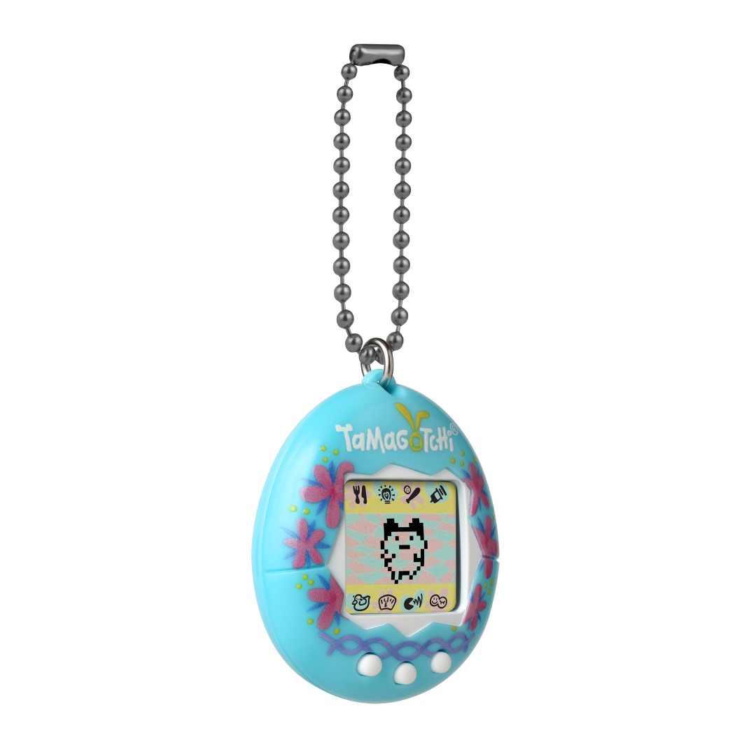 Original Tamagotchi - Easter Blue Flowers | PREMIUM BANDAI USA