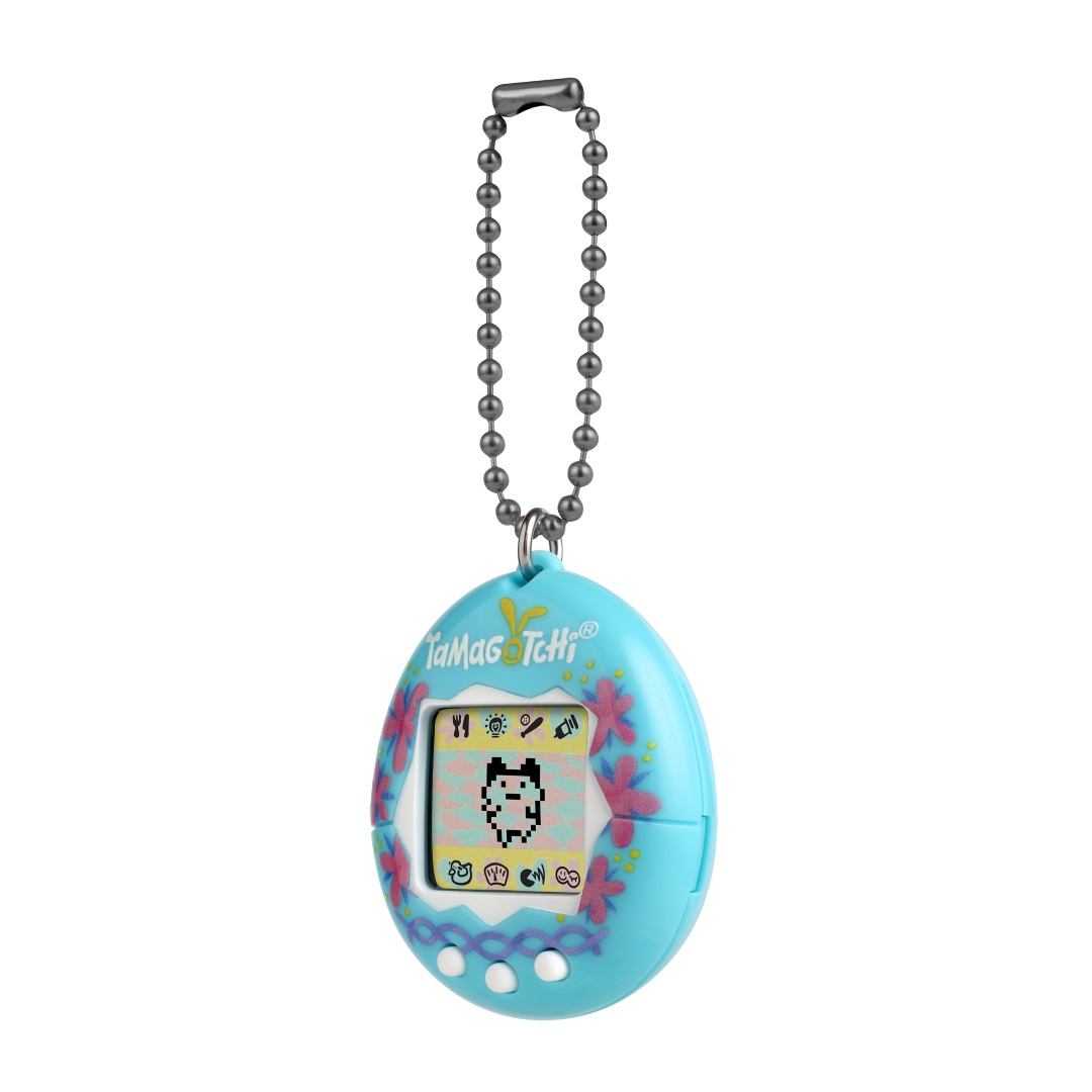 Original Tamagotchi - Easter Blue Flowers | PREMIUM BANDAI USA