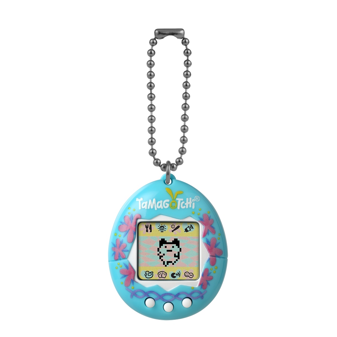 Original Tamagotchi - Easter Blue Flowers | PREMIUM BANDAI USA