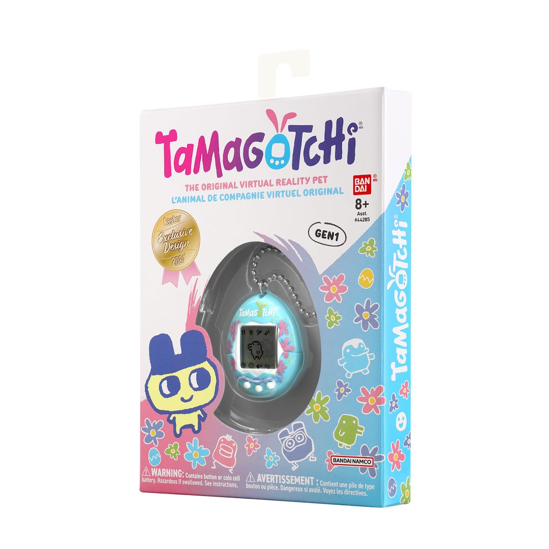 小物・アクセサリー BANDAI Tamagotchi ochiai model Original Tamagotchi - Easter Blue Flowers | PREMIUM BANDAI USA