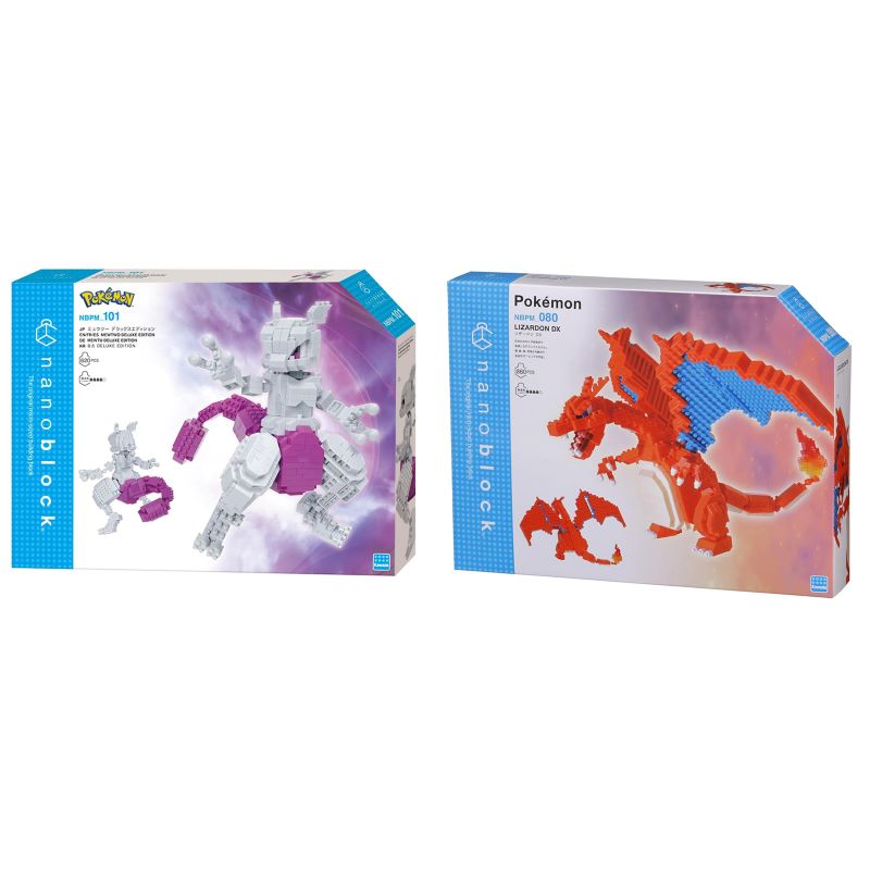 nanoblock Bundle: Pokémon - DX Series (Charizard and Mewtwo