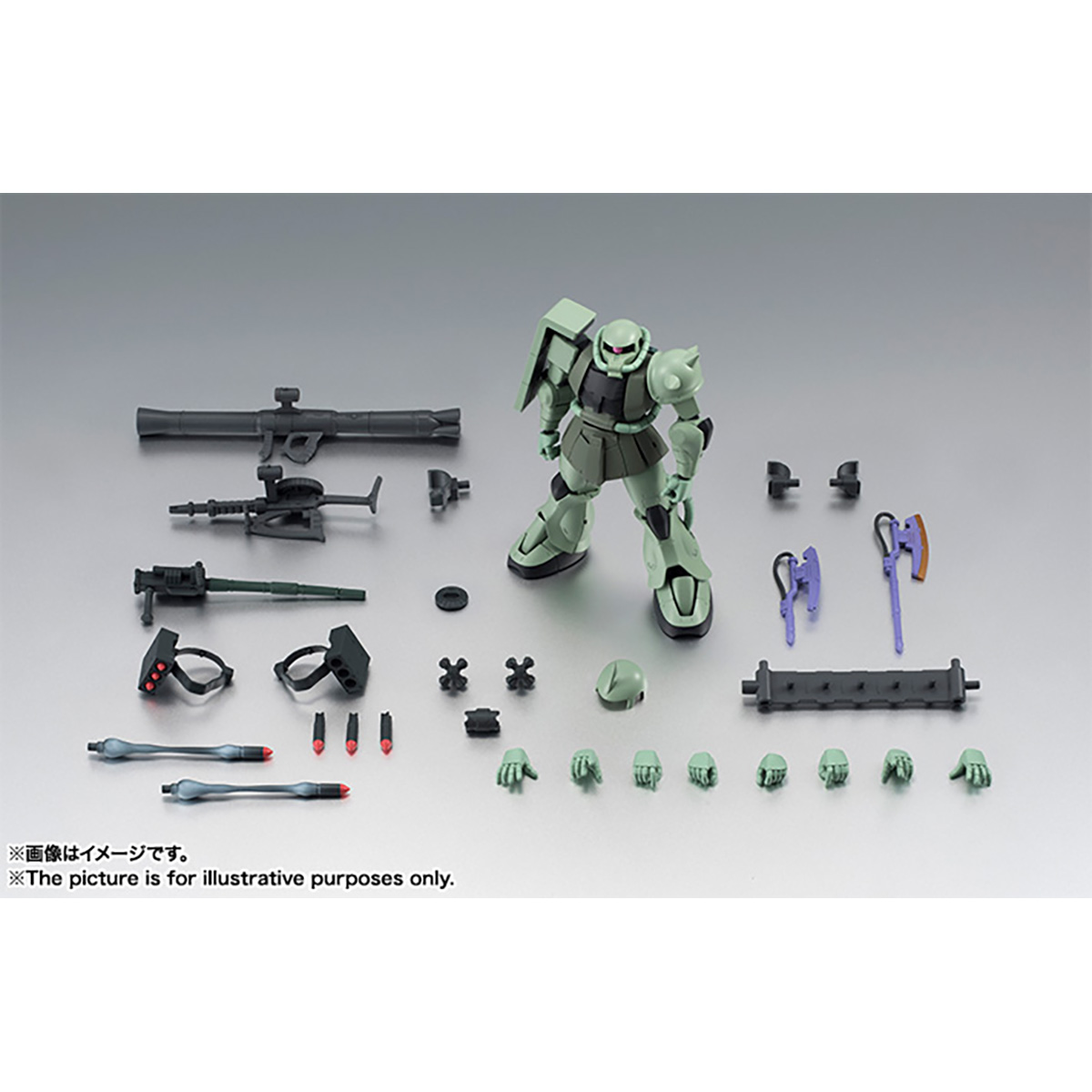 ROBOT魂 MS-06 ZAKU II A.N.I.M.E. 2箱セット ROBOT Spirits SIDE MS MS-06 ZAKU II Ver A.N.I.M.E. Action Figure