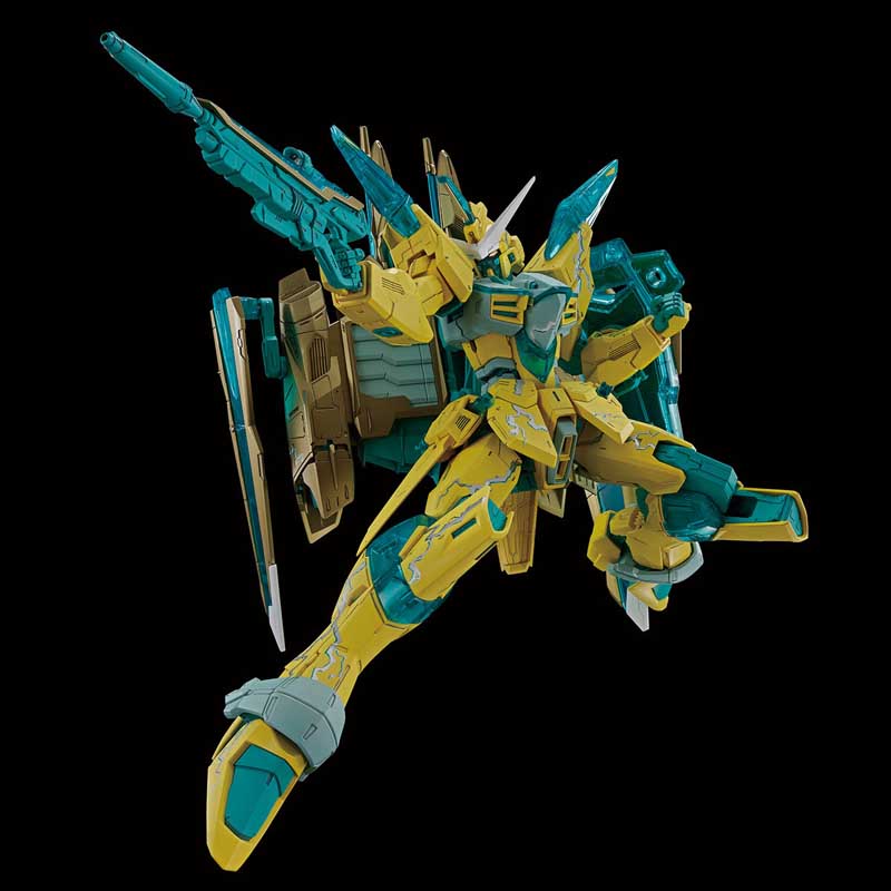 MG 1/100 JUSTICE GUNDAM [CROSS CONTRAST COLORS / CLEAR GREEN