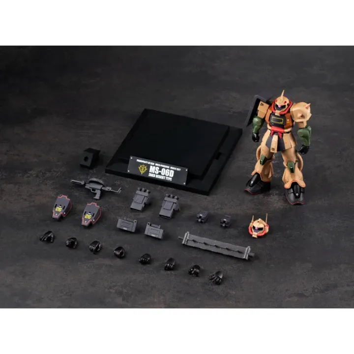 ロボット MS-09 DOM & MS-06 ZAKU 1/100 1/100 MS-06 ZAKU [Gunpla Old Kit Series] BANDAI Label Gundam