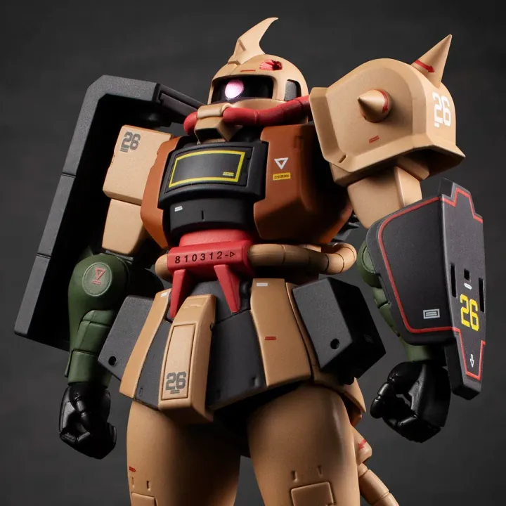 ロボット MS-09 DOM & MS-06 ZAKU 1/100 THE ROBOT SPIRITS <SIDE MS> MS-06D ZAKU DESERT TYPE ver
