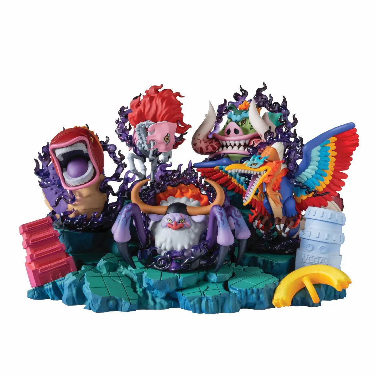 ONE PIECE WORLD COLLECTABLE FIGURE PREMIUM MONKEY D.LUFFY VS FIVE