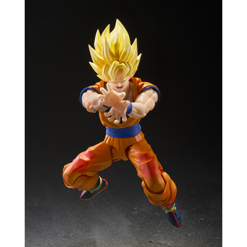 BANDAI SH Figuarts SON GOKU フィギュア Amazon.com: TAMASHII NATIONS - Dragon Ball Z - Super Saiyan Son