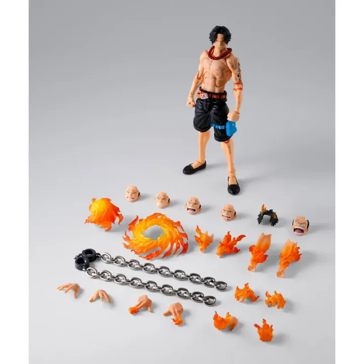 Portgas D. Ace フィギュア 4体セット S.H.Figuarts PORTGAS.D.ACE -MARINEFORD- | ONE PIECE | PREMIUM