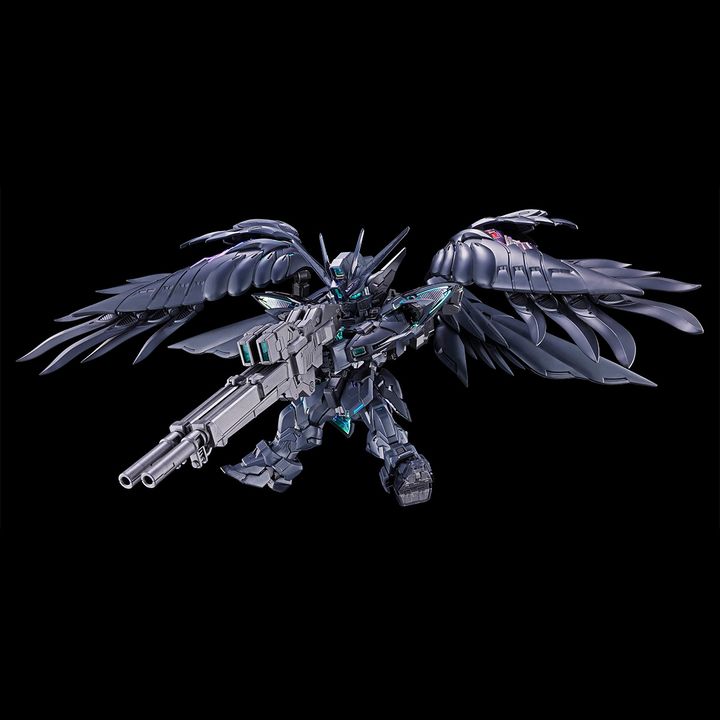 MGSD Wing Gundam Zero EW - tampak samping sayap terbuka