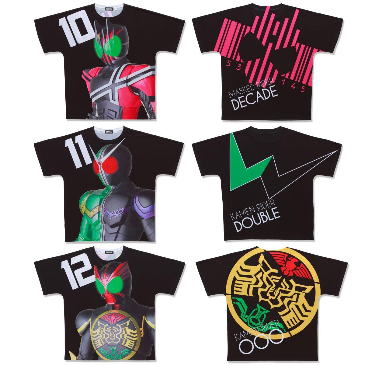 Heisei Kamen Rider 20th Anniversary All-Over Print T-shirt