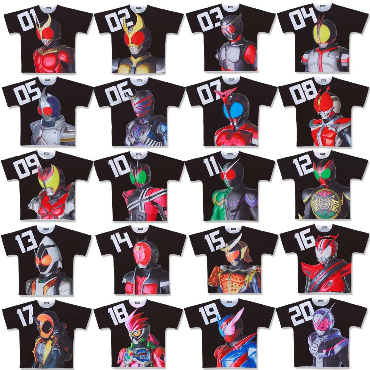 Heisei Kamen Rider 20th Anniversary All-Over Print T-shirt