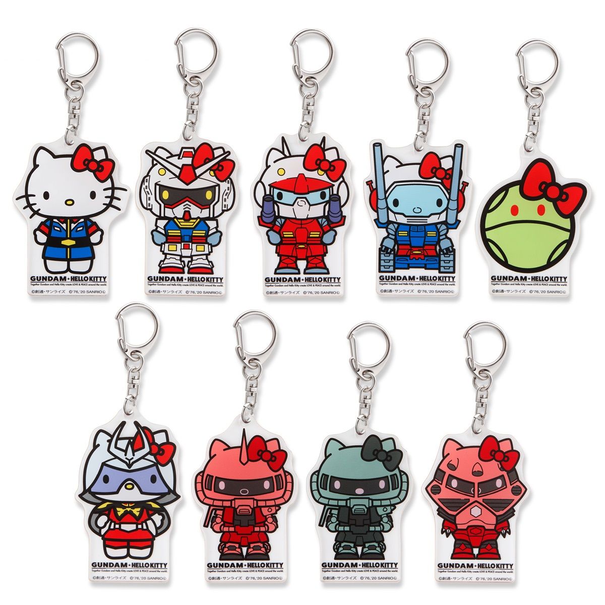 KeyANNIVERSARY　PR+ Keychain—Gundam vs Hello Kitty Reconciliation Project | GUNDAM