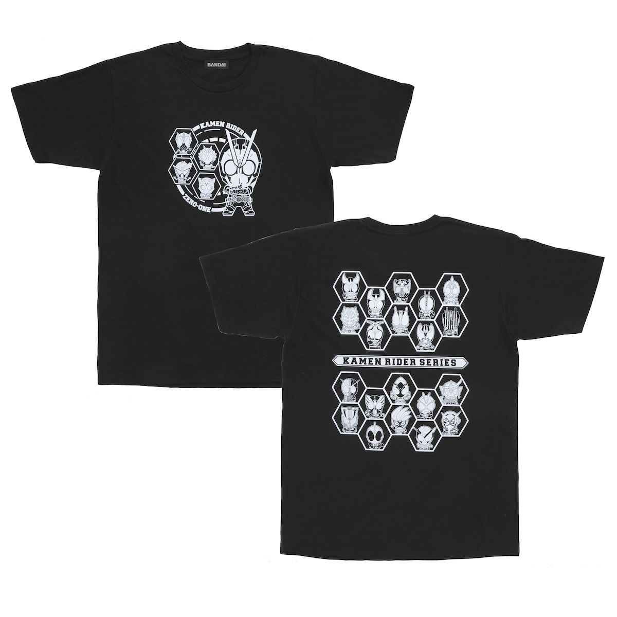Super-Deformed Kamen Rider Zero-One & Heisei Kamen Riders T-shirt