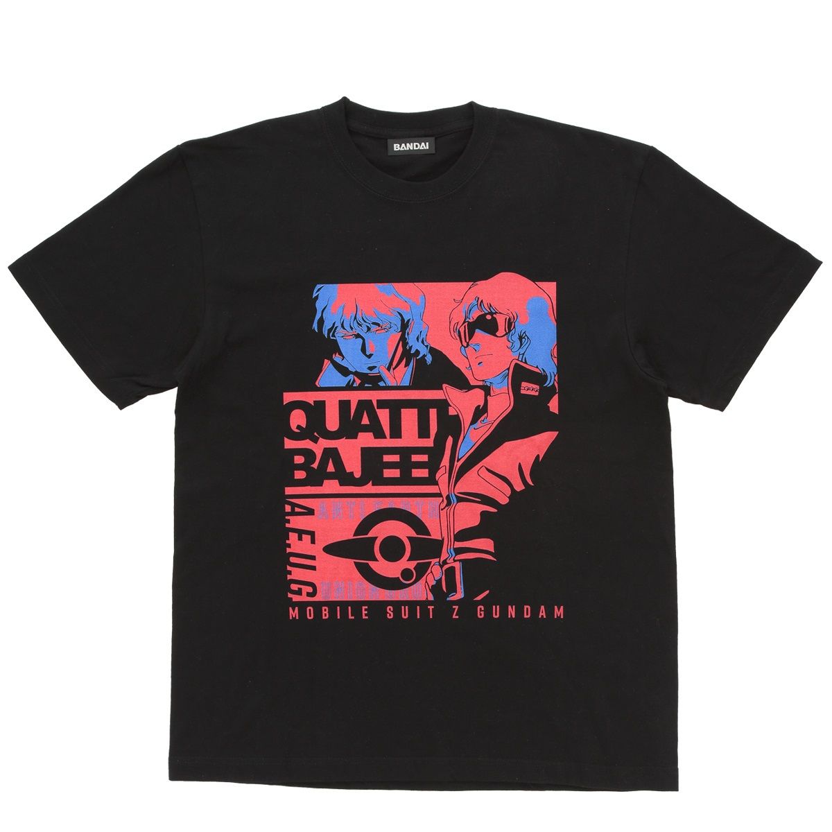 Mobile Suit Zeta Gundam Quattro Bajeena Tricolor-themed T-shirt