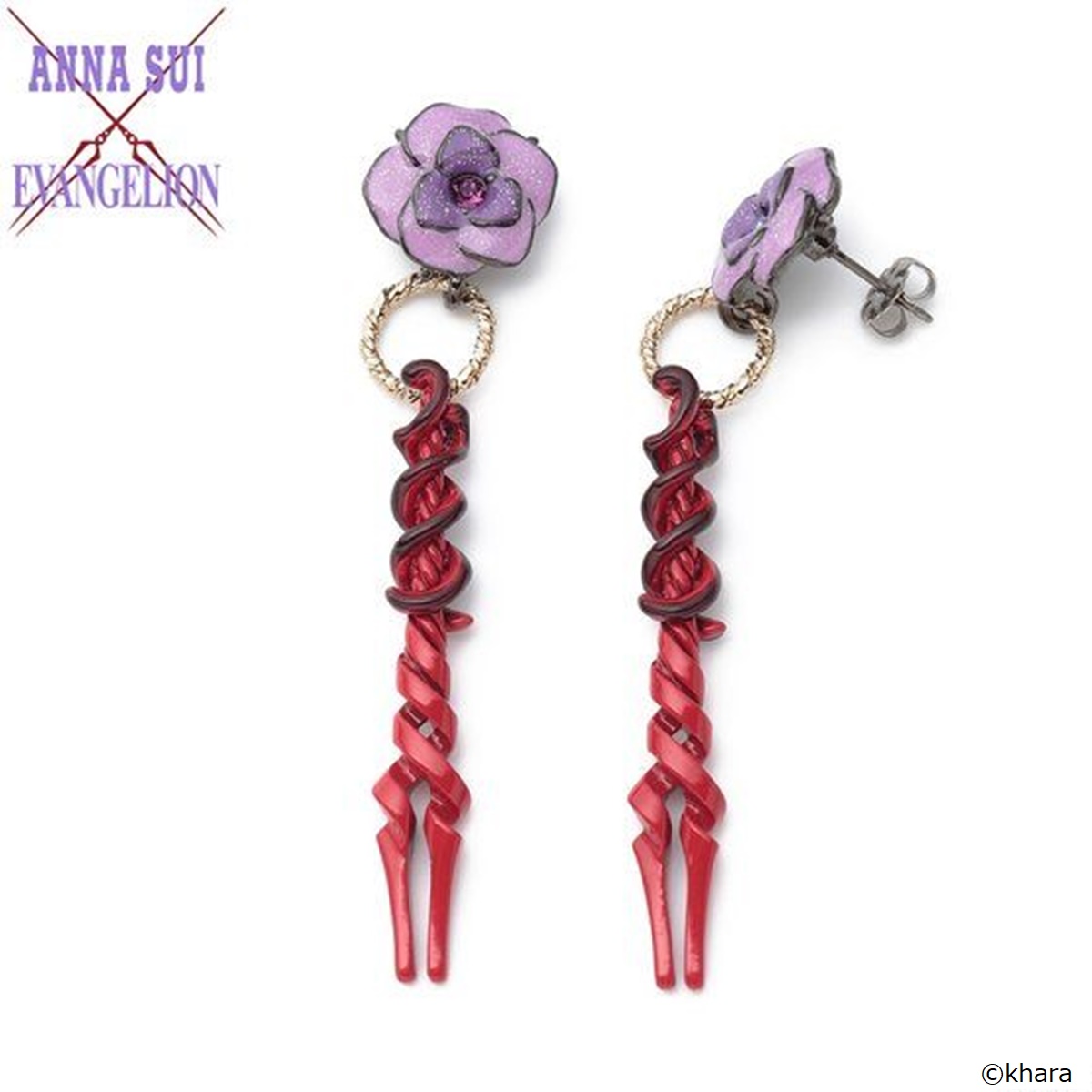 ANNA SUI EVANGELION コラボピアス The Spear of Longinus Earrings/Clip On Earrings—Evangelion/Anna