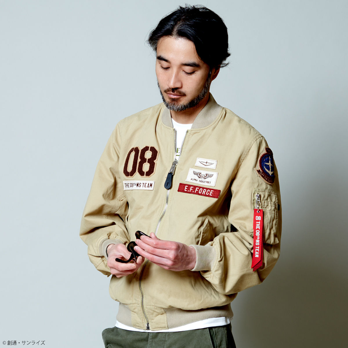 STRICT-G x ALPHA Light MA-1 Bomber Jacket - Mobile Suit