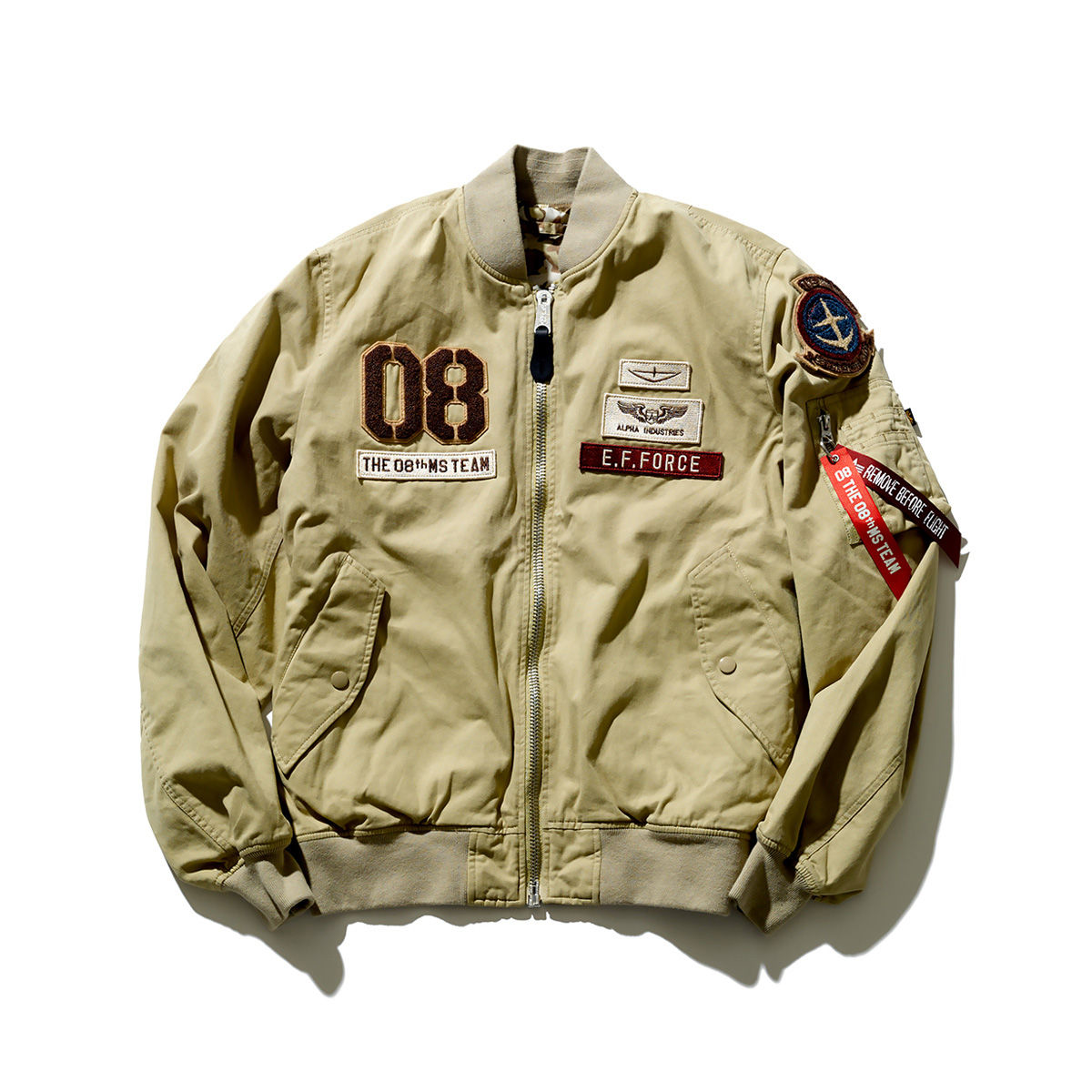 STRICT-G x ALPHA Light MA-1 Bomber Jacket - Mobile Suit