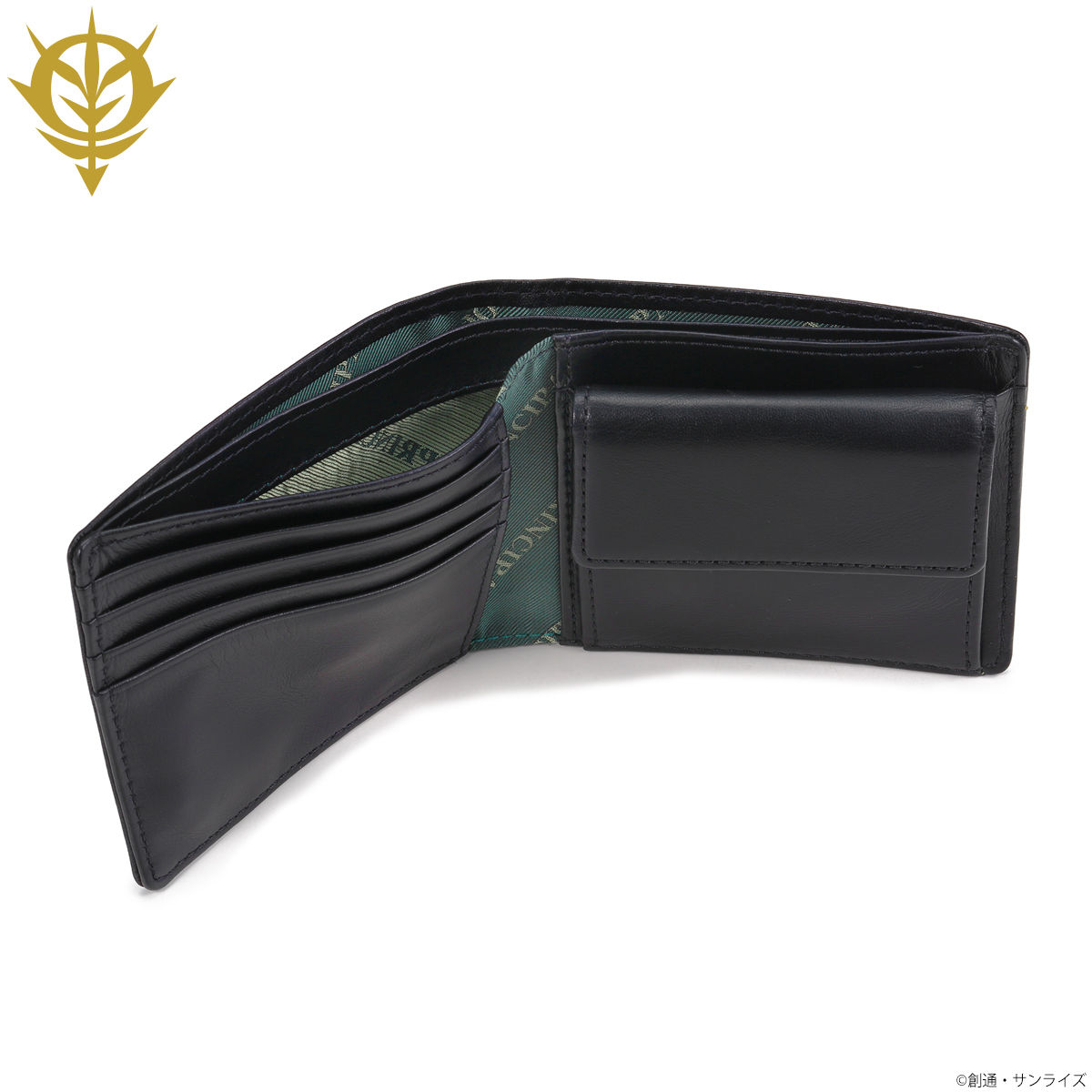 Mobile Suit Gundam Zeon Golden Emblem Bifold Wallet | GUNDAM