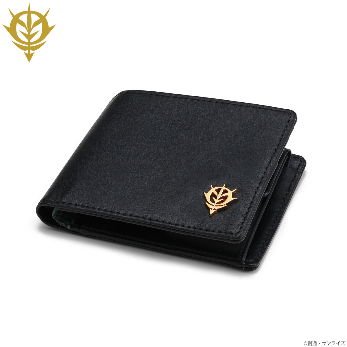 Mobile Suit Gundam Zeon Golden Emblem Bifold Wallet | GUNDAM