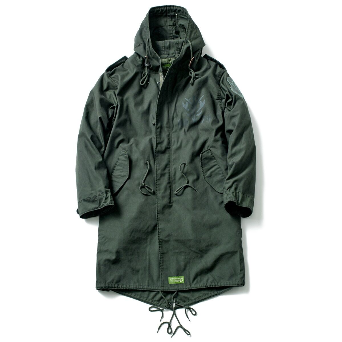 新品即納STRICT-G. ARMSガンダムM-51モッズコートZEON XXL STRICT-G.ARMS Mobile Suit Gundam Zeon M-51 Hoodie | GUNDAM