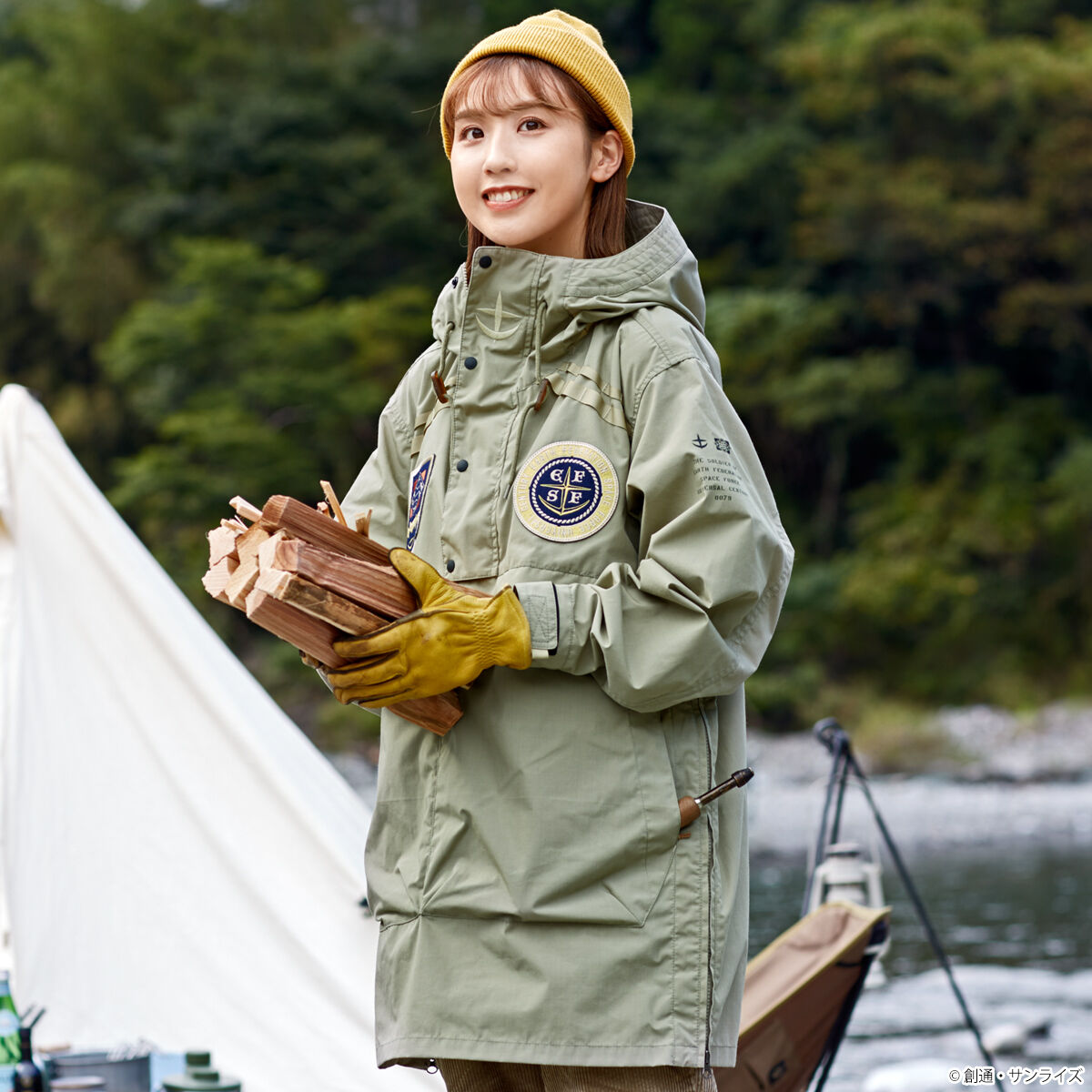STRICT-G x NANGA Mobile Suit Gundam EFSF TAKIBI Anorak Hoodie