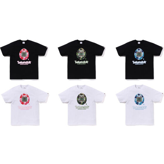 BAPE X TAMAGOTCHI TAMAGOTCHI TEE (CAMO) | PREMIUM BANDAI USA