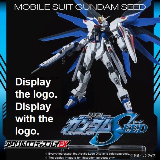 Mobile Suit Gundam SEED Acrylic Logo Display EX (Big Size